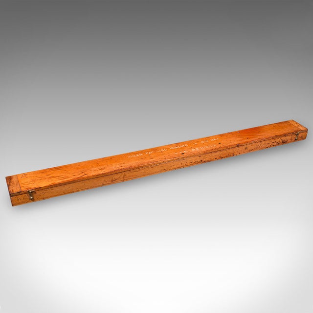 Brass Antique Rolling Ruler, English Cartographer’s Instrument, Architect, Edwardian For Sale - Image 8 of 11