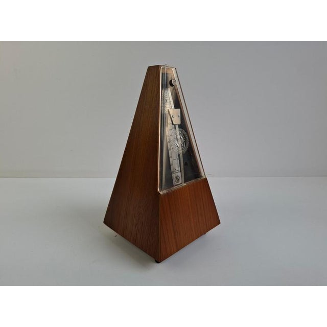 Mid-Century Modern German Mechanical Metronome in Wood from Wittner, 1970 For Sale - Image 15 of 18