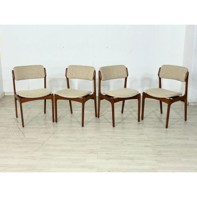 Mid-Century Danish Teak Dining Chairs by Erik Buch for O.D. Møbler A/S, 1960s, Set of 4 For Sale - Image 15 of 15