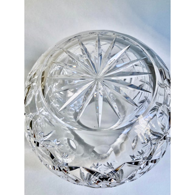 Vintage Cut Crystal Rose Bowl Vase Chairish