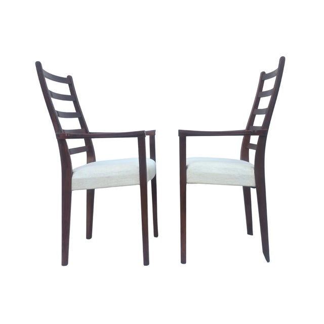 ​A superb pair of sculptural "Carver" armchairs by the esteemed Swedish maker Svegards Markaryd. Produced in the 1960s,...