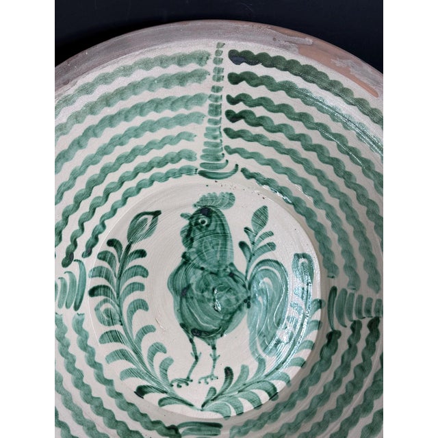 Large Spanish Fajalauza Ceramic Lebrillo Bowl For Sale - Image 5 of 10
