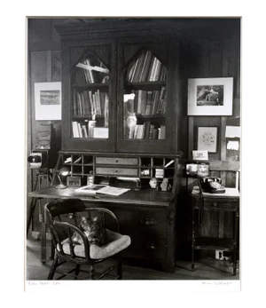 "Weston's Desk" Black and White Photograph Wild Cat Hill by Kim Weston 2001