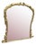 Large Antique English Shaped Gilt Overmantle Mirror For Sale
