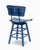 Blue Vintage Mid Century Umanoff Style Children's Swivel Stool For Sale - Image 8 of 8