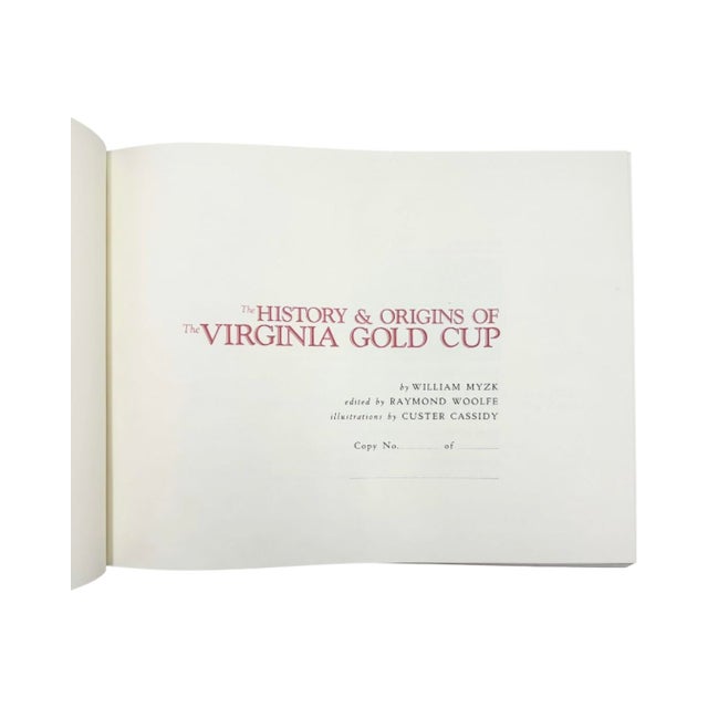 The History & Origin of the Virginia Gold Cup William Myzk 1987 Book For Sale - Image 9 of 16