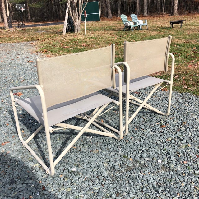 Brown Jordan Mid Century Nomad Folding Chairs a Pair Chairish