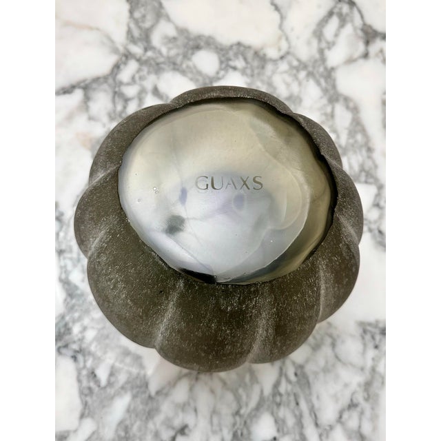 Guaxs Lalibela Vase | German Hand-Crafted Glass, Smoke Grey For Sale In New York - Image 6 of 9