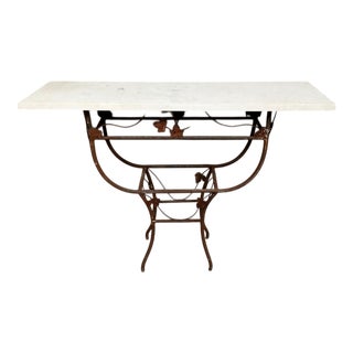 Art Deco Console in Wrought Iron, 1920s For Sale