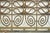 Mid 20th Century Pair of European Hollywood Regency Wrought Iron & Brass Grills For Sale - Image 6 of 10