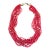 Vinted Multi Strand Glass Beaded Necklace For Sale
