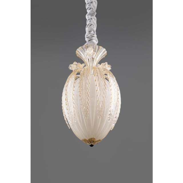 Art Deco Murano Glass Art Stained Lantern by Archimede Seguso for Seguso, 1950s For Sale - Image 13 of 13