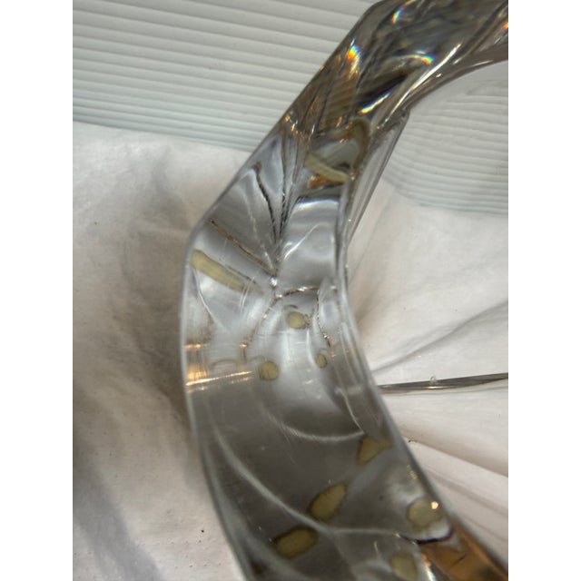 Erika Lagerbielke for Orrefors Faceted Crystal Flower Vase, Late 20th Century For Sale - Image 9 of 12