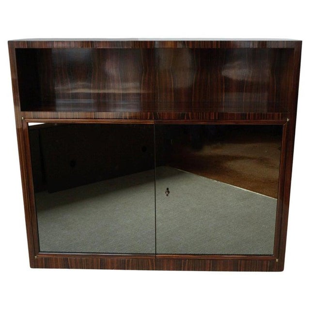 Art Deco Bookcase Cabinet in Macassar Ebony, 1920s For Sale - Image 12 of 12