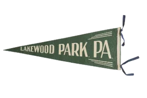 Vintage Lakewood Park, Pa. Felt Flag Pennant