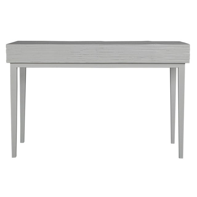 Contemporary Athena Desk in Light Gray For Sale - Image 3 of 8