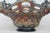 Mid 20th Century Fenton Carnival Glass Iridescent Basket Weave Lace Edge Candy Dish Bowl 4599b For Sale - Image 5 of 10