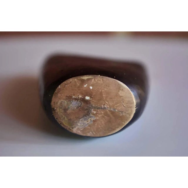 Mid-Century Modern Carl Auböck Model #3794-2 'Aorta' Brass Vase For Sale - Image 3 of 11