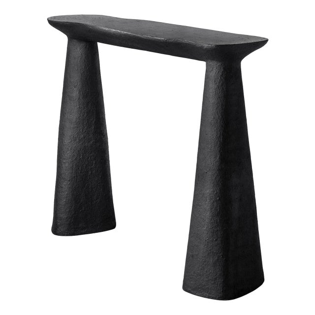 TOKI Sculptural Console Table in Textured Finish by Donatas Žukauskas For Sale