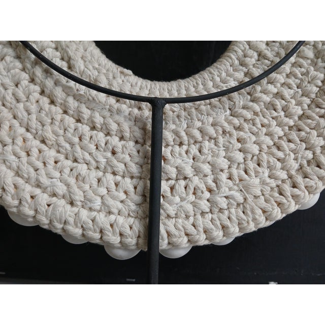 Shell and Macramé Necklace on Stand, Papua New Guinea For Sale - Image 13 of 16