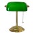 Classic Green Emeraldite Shade Bankers Lamp For Sale
