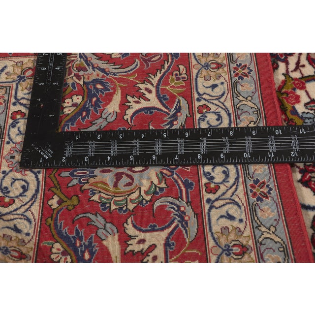 Textile Vintage Persian Isfahan Rug, 06'07 X 10'03 For Sale - Image 7 of 10