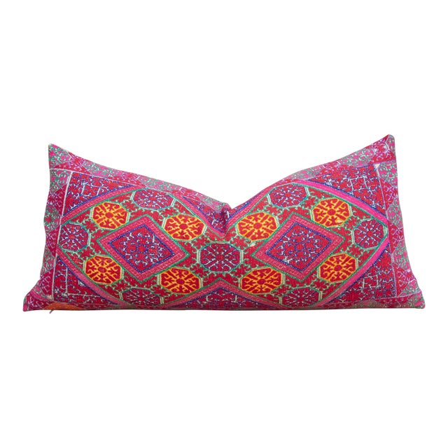 Antique Ekaja Sindh Silk Pillow For Sale