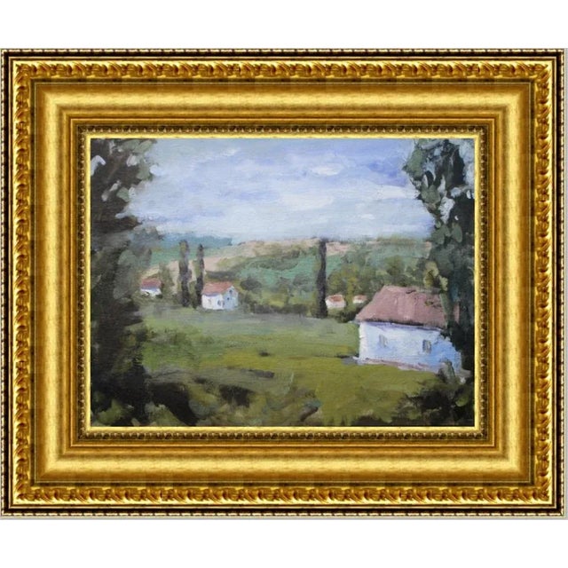 The Villa View (Original Impressionist Oil Landscape) For Sale - Image 12 of 12