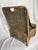 English Vintage Woven Rattan and Leather Field Chair For Sale - Image 3 of 10