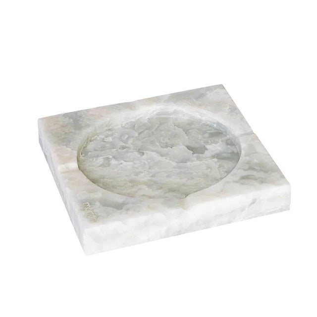 "A" marble ashtray - Morfosi Dimensions: D 20 x W 20 cm Materials: White Afyon marble. Available in custom dimensions and...