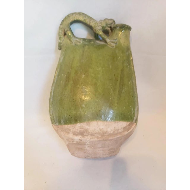 Late 19th Century Green Oval Oil Vessel For Sale In Chicago - Image 6 of 8
