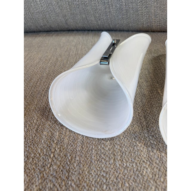 1970s Murano Spiral Glass Wall Sconces - a Pair For Sale - Image 12 of 13