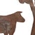 Metal 20th Century American Folk Art Cow and Tree Silhouette on Custom Wall Mount For Sale - Image 7 of 12