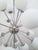 21st Century Nova Polished Nickel Matte White Murano Sputnik Chandelier by Fabio LTD For Sale - Image 6 of 7