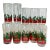 Mid-Century Traditional Americana Christmas Holly Motif Libbey Glasses - Set of 16. For Sale