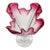 Signed Steuben Floriform Ruffled Cranberry Rim Fading to Clear 9.5"h X 5.5"w For Sale