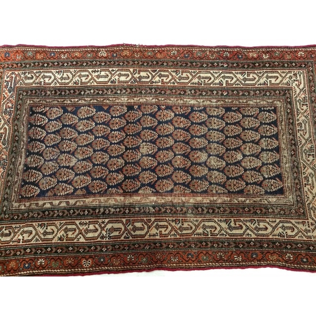 Antique Persian Malayer Rug With Allover Paisley, Early 20th Century For Sale - Image 4 of 5