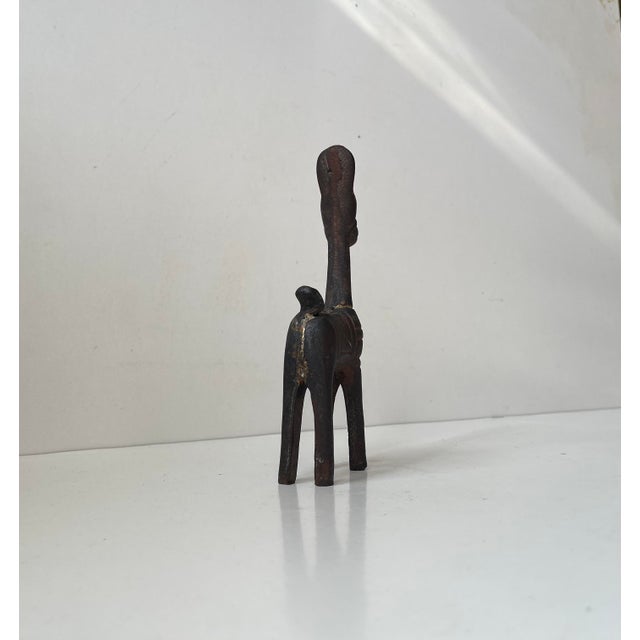 Mid-Century Naive Bankura Horse Figurine in Cast Iron, 1960s For Sale - Image 11 of 12