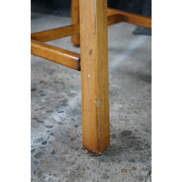 4 Vintage Old Hickory Arts & Crafts Rustic Oak Herringbone Dining Side Chairs For Sale - Image 13 of 18