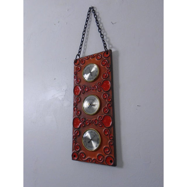 Ceramic Wall Weather Station, Germany, 1970s For Sale - Image 3 of 18