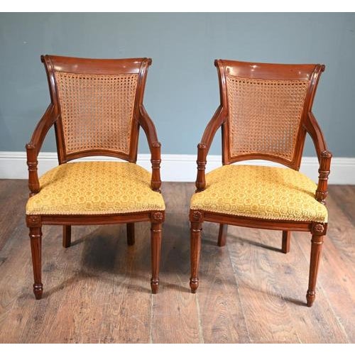 Regency Armchairs with Bergere Backs, 1930s, Set of 2 For Sale - Image 11 of 11