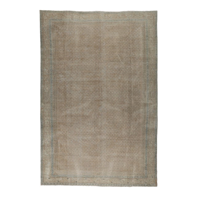 Antique Persian Tribal Rug With Soft Earth-Tone Patina - 7' 2'' X 11' 2'' For Sale