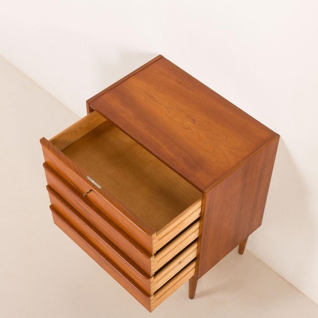 Wood Danish Teak Chest of Drawers, 1970s For Sale - Image 7 of 13