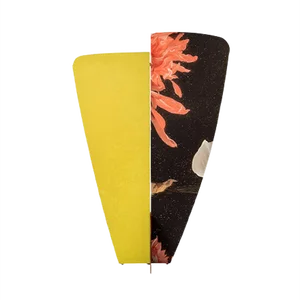 Kazimir Screen Type A in Yellow with Floral Pattern on Black by Julia Dodza for Colé