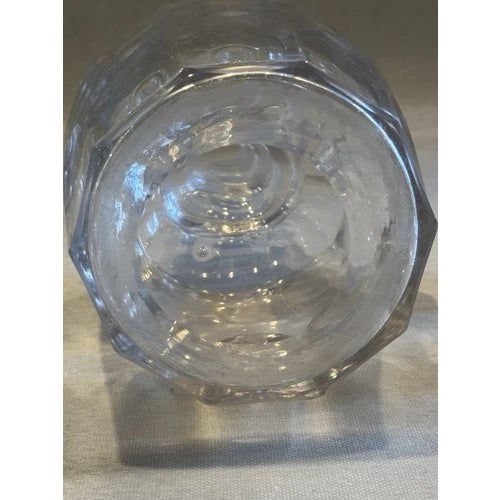 Early 19th Century Clear Blown Glass Decanter With Stoppers Set For Sale - Image 10 of 12