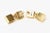 Gold Signed Fallon Sculptural Pierced Earrings, 1990's For Sale - Image 8 of 10