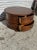 Modern Late 20th Century Round Mahogany 2 Drawer Coffee Table For Sale - Image 3 of 8