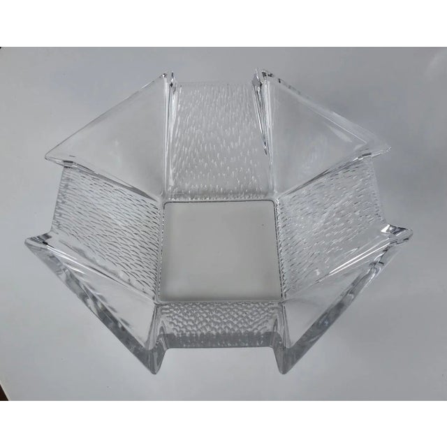 Mid-Century Geometric Glass Bowl For Sale In Monterey, CA - Image 6 of 6