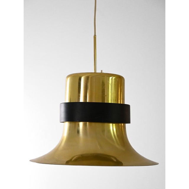 Metal Scandinavian Gold Lamp, 1960s For Sale - Image 7 of 7