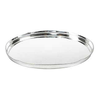 English Sheffield Silver Plated Art Deco Style Tray For Sale